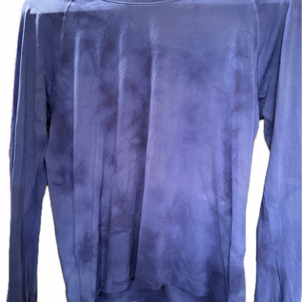 Lululemon Diamond Dye Swiftly Long Sleeve Top - Blue